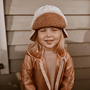 Шапка-кепи теплая Mrs. Ertha "Ivory", слоновая кость